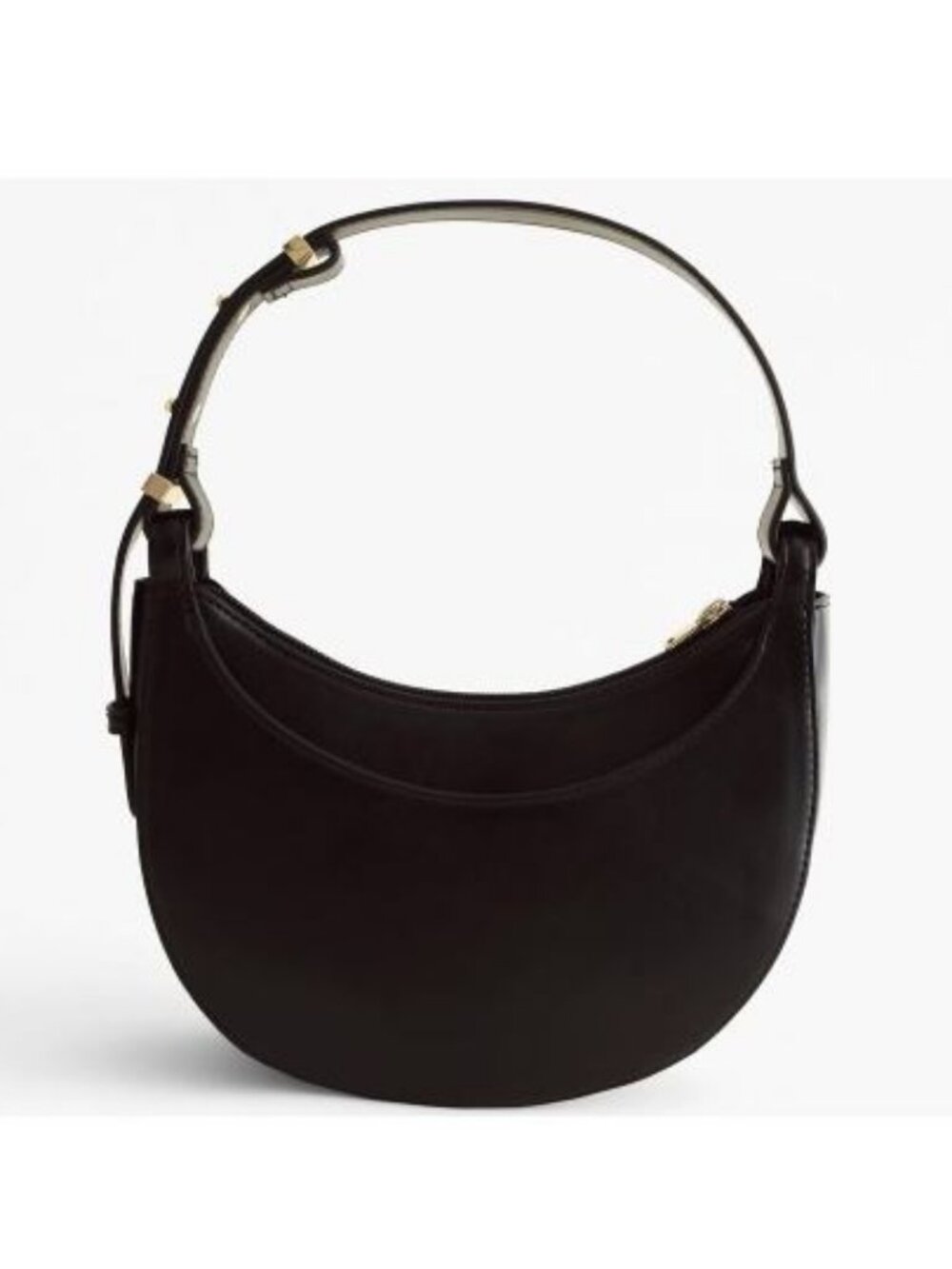 Abercrombie & Fitch Saddle Handbag Black